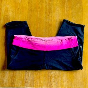 Lululemon running crops size 12
